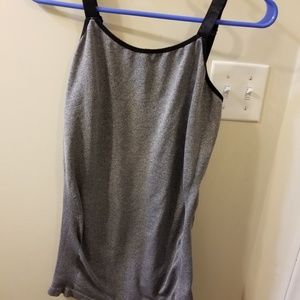 Grey maternity tank top